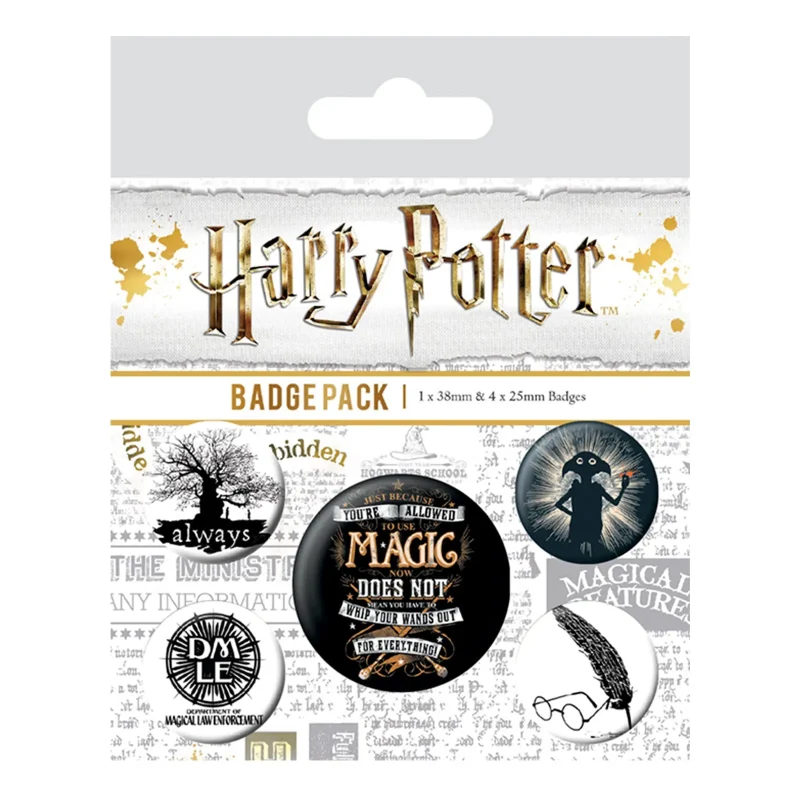 harry potter badge collection