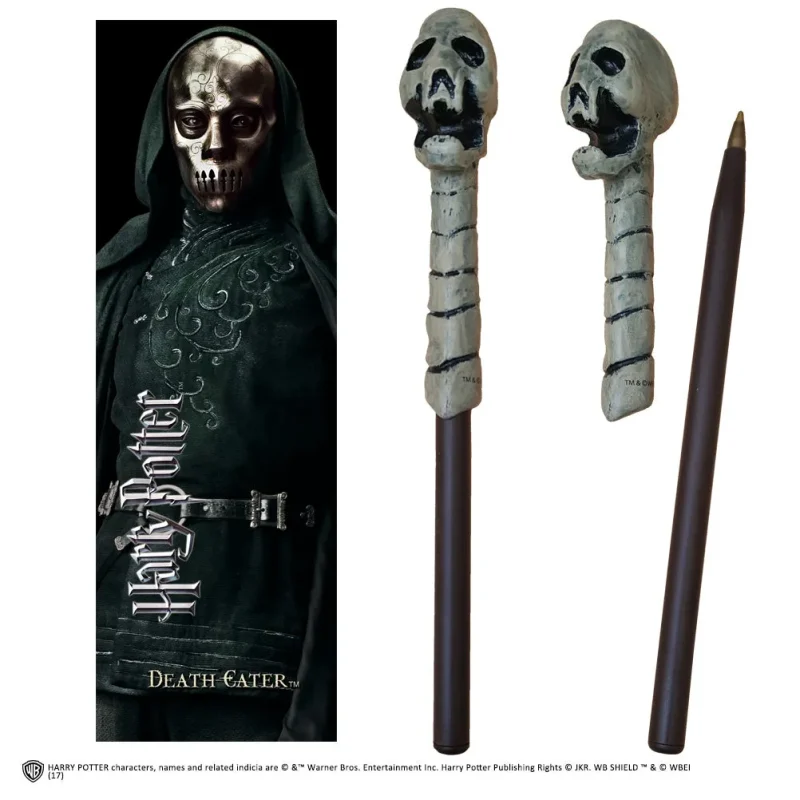 harry potter death eater wand pen bookmark set