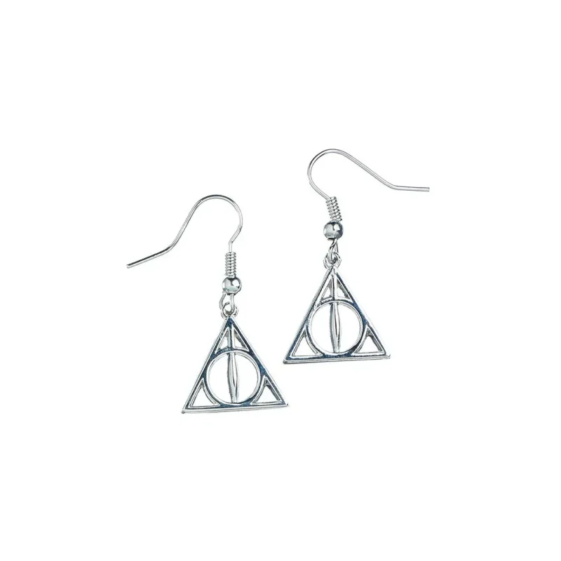 harry potter deathly hallows earrings