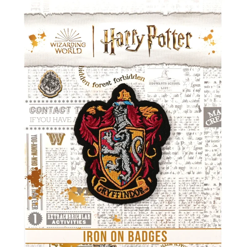 harry potter gryffindor crest iron on patch