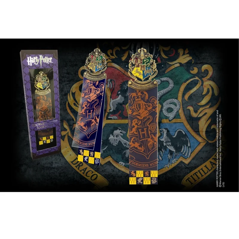 harry potter hogwarts crest metal bookmark