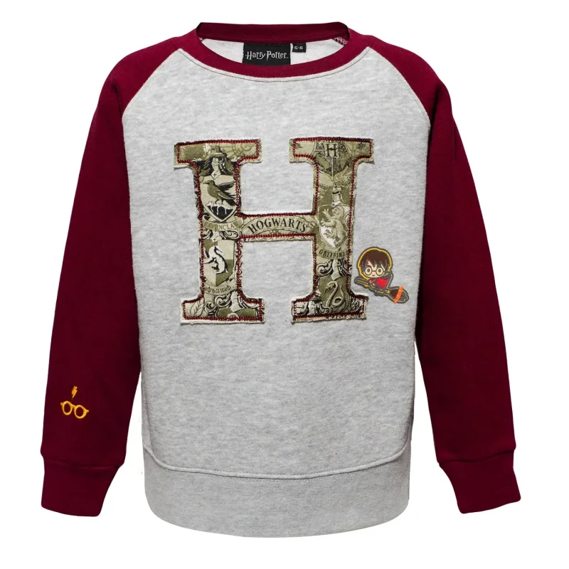 harry potter kids half sleeve raglan sweatshirt