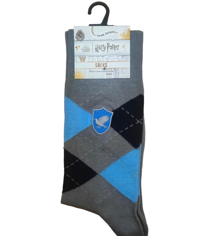 harry potter ravenclaw argyle knit crew socks