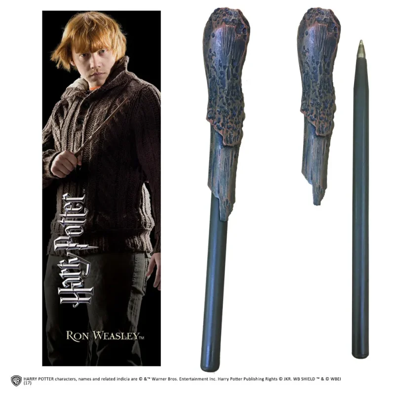 harry potter ron weasley wand pen bookmark set