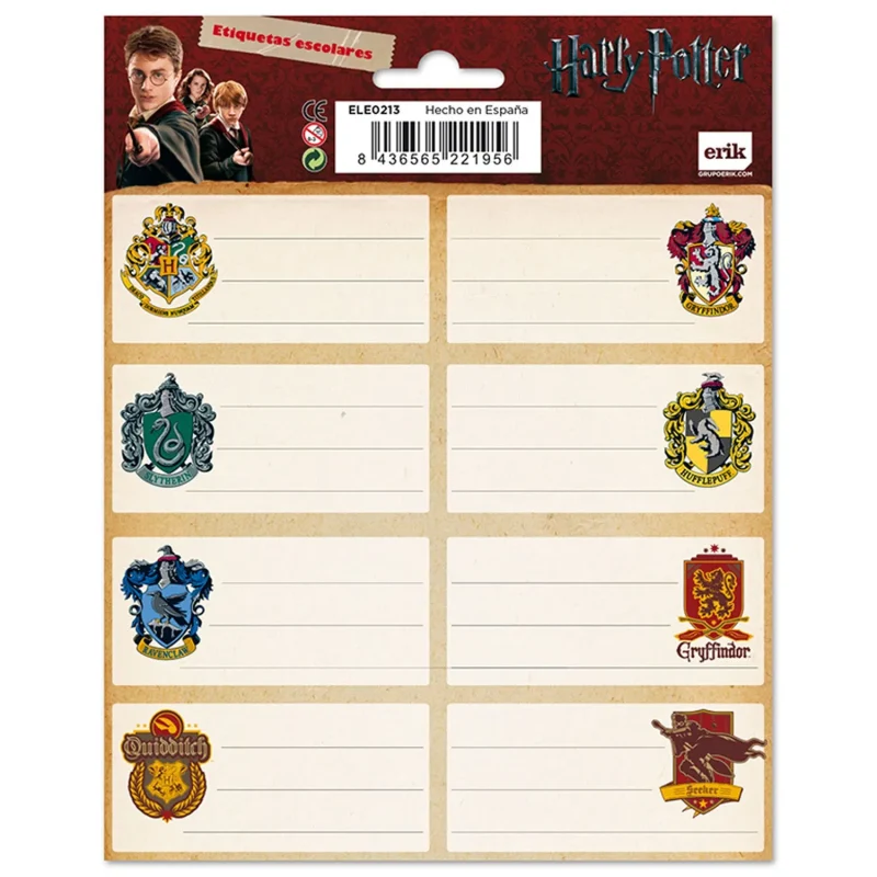 harry potter self adhesive labels