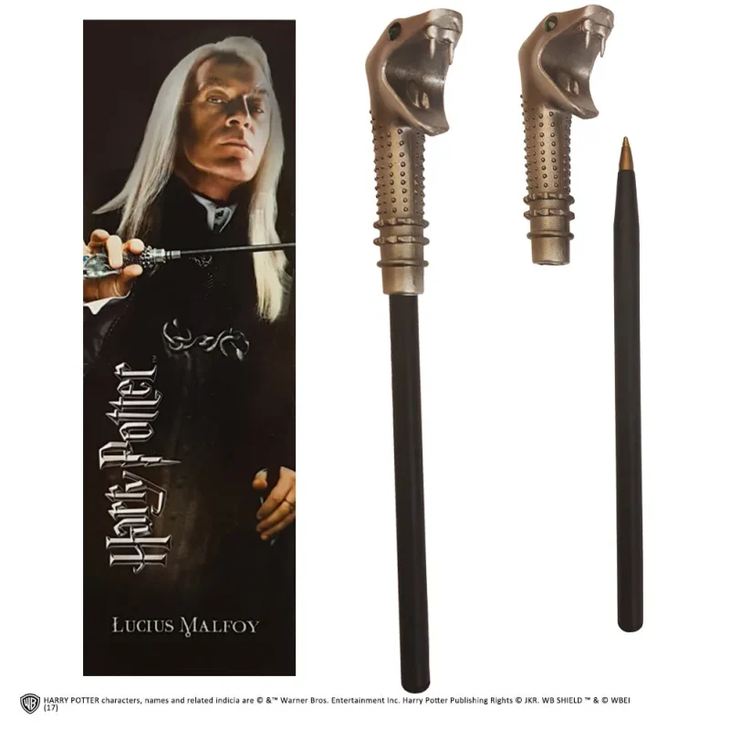 harry potter wand pen bookmark lucius malfoy