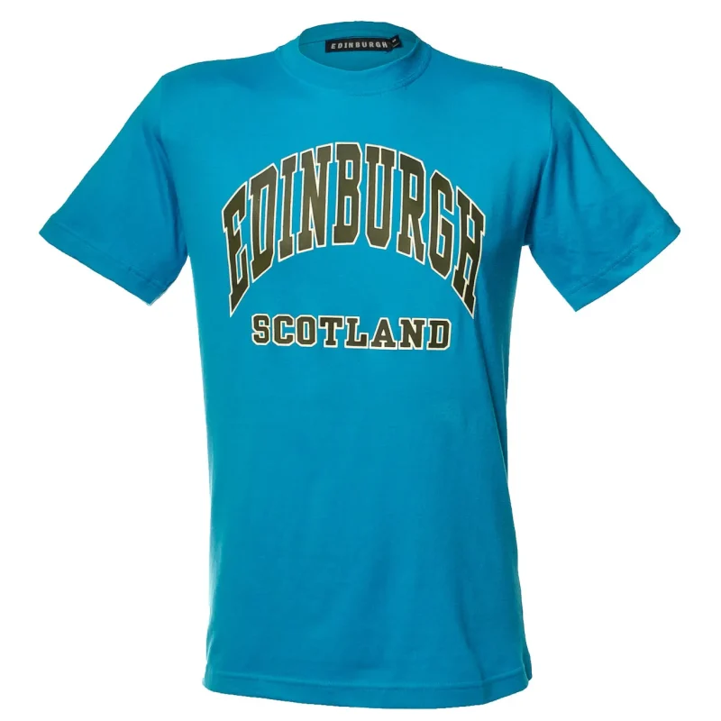 harvard print sapphire blue t shirt edinburgh