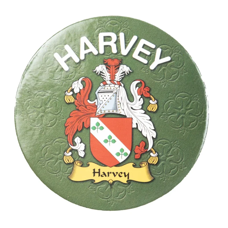 harvey family round cork coasters