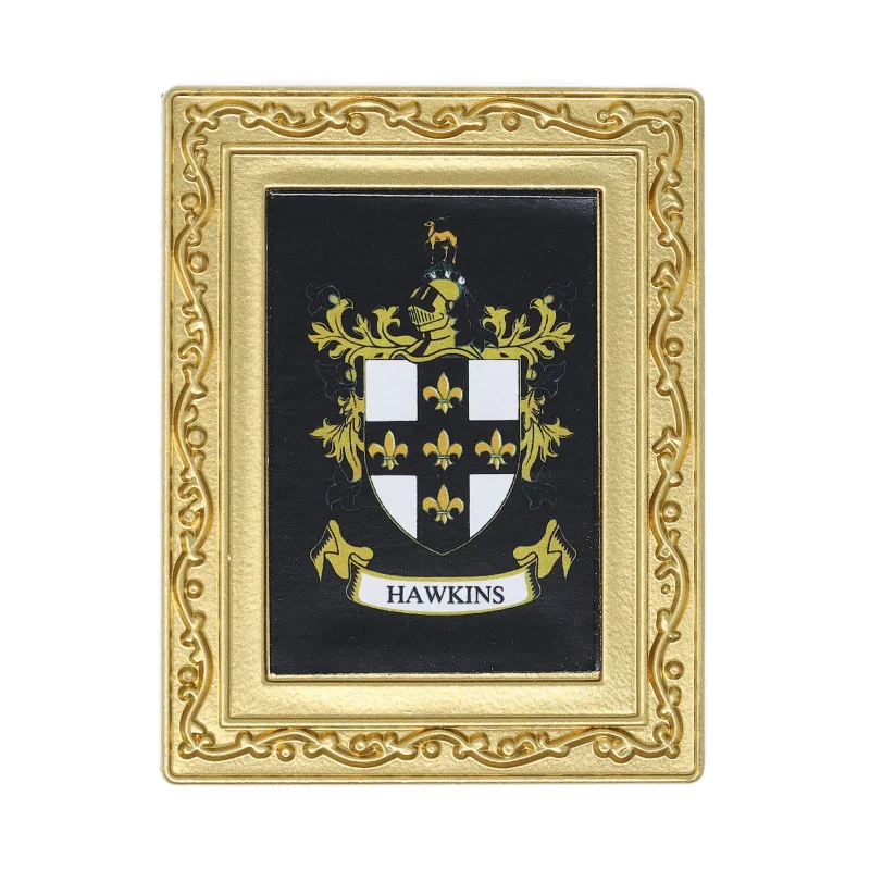 hawkins coat of arms fridge magnet