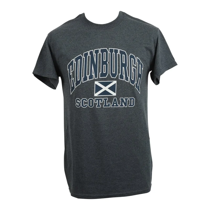 heather grey harvard print t shirt edinburgh