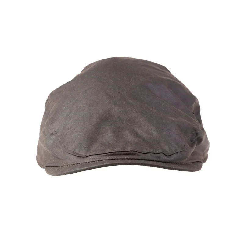 heddle reed brown wax flat cap hat