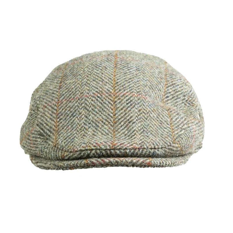 heddle reed harris tweed cap sage wine