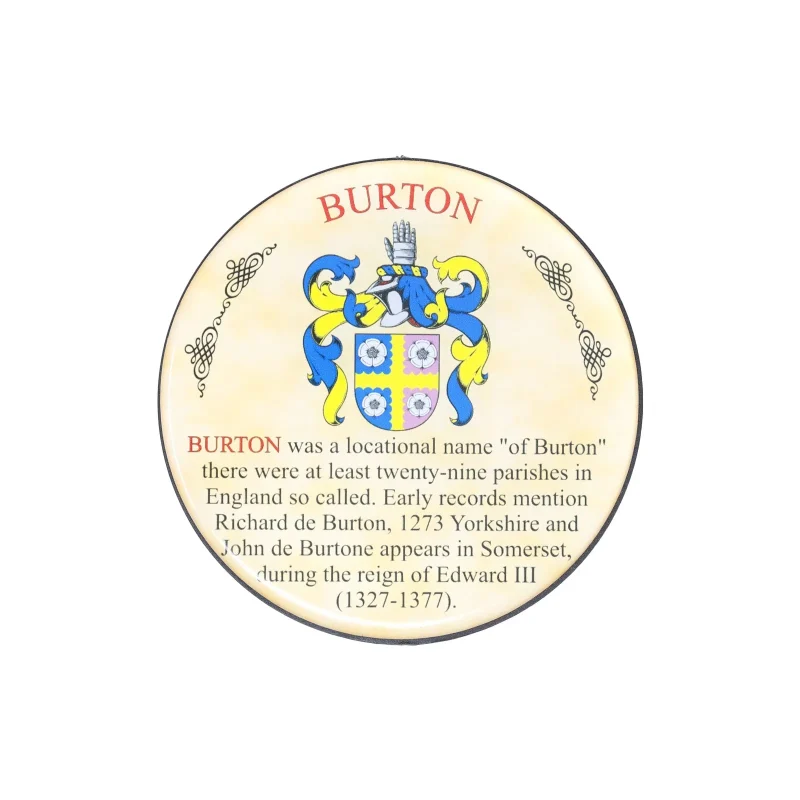 heraldic burton coaster set