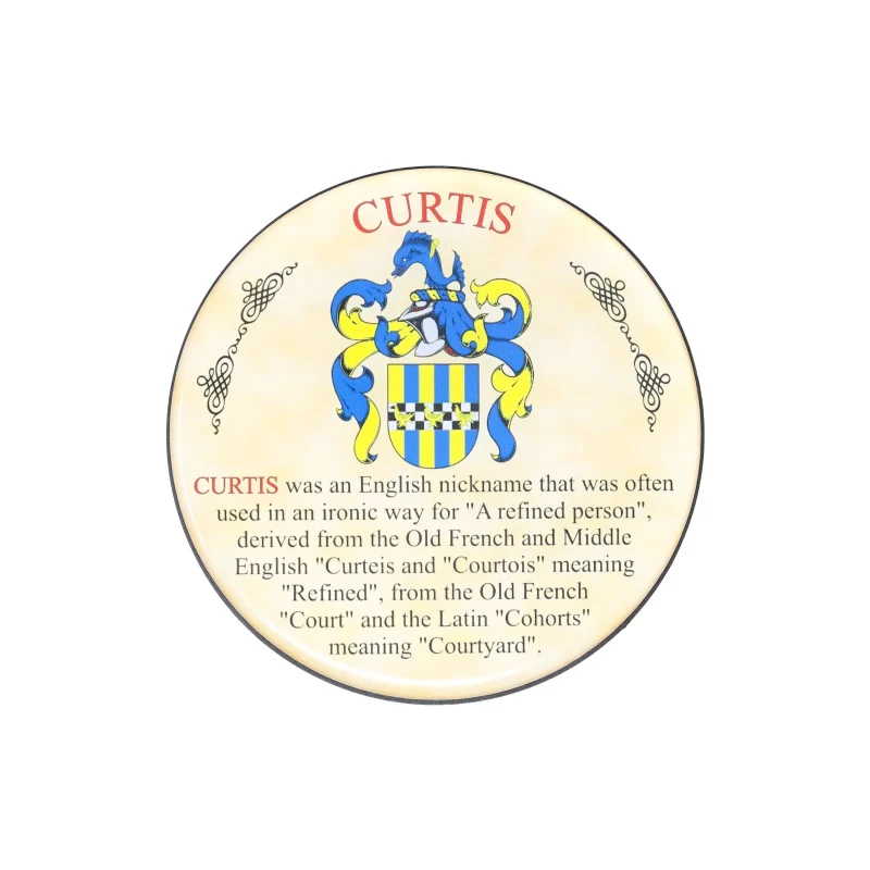 heraldic curtis coaster set