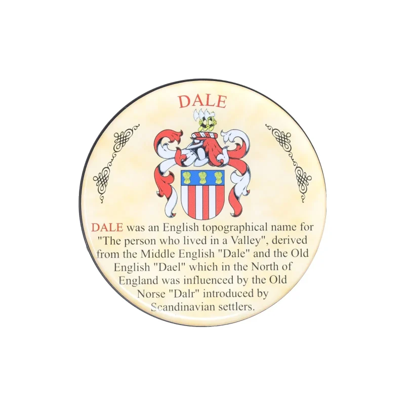 heraldic dale design coasters