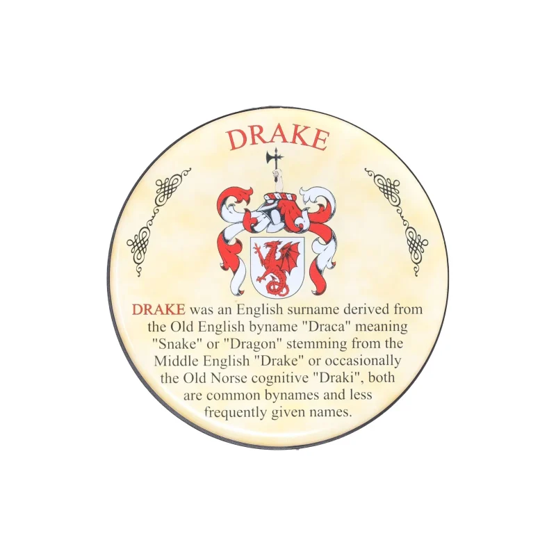 heraldic drake coaster decorative drink mat