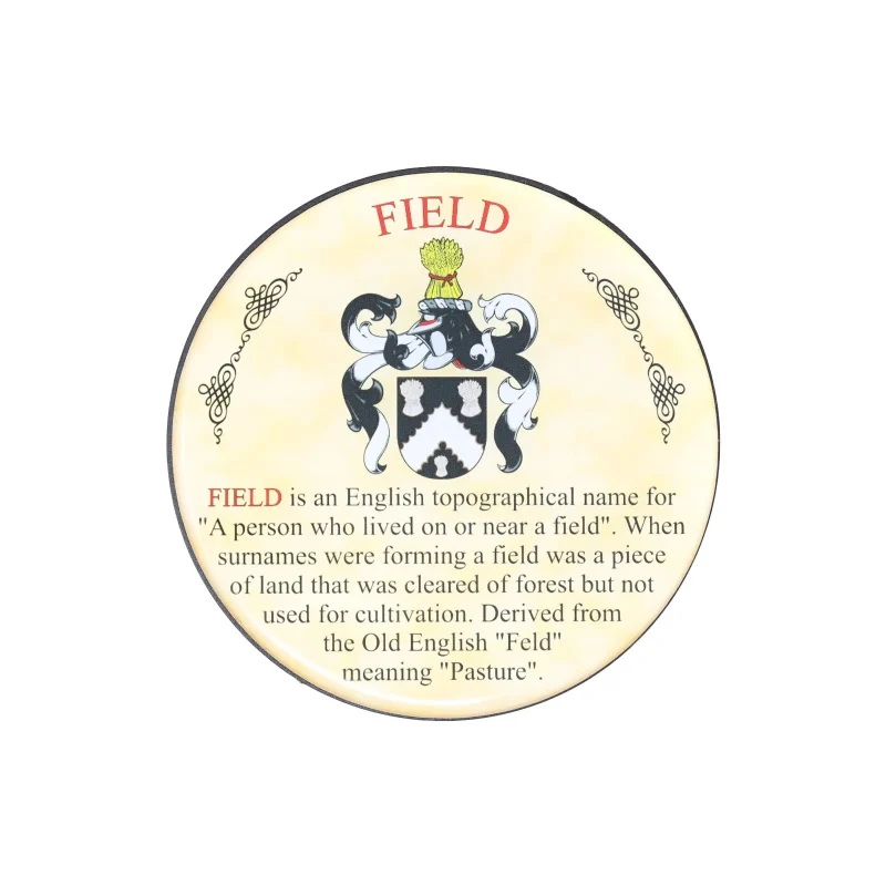 heraldic field coasters set