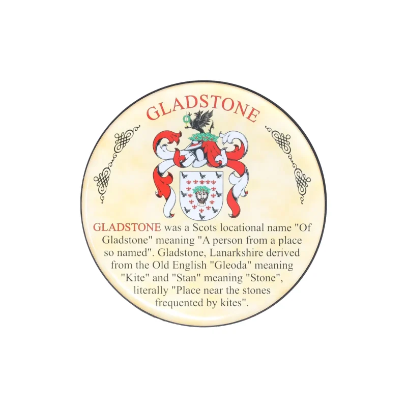 heraldic gladstone coaster for home