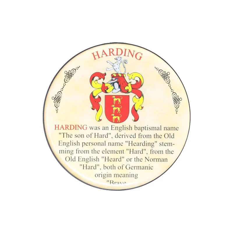 heraldic harding coaster