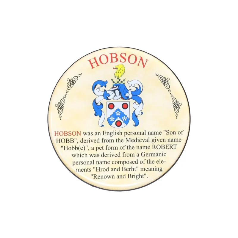 heraldic hobson coaster set