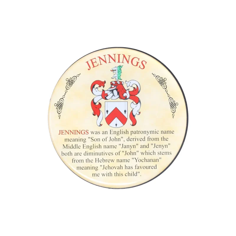 heraldic jennings coasters