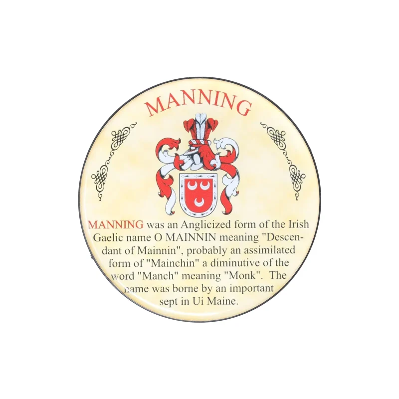 heraldic manning coasters