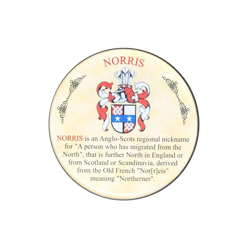 heraldic norris coaster set