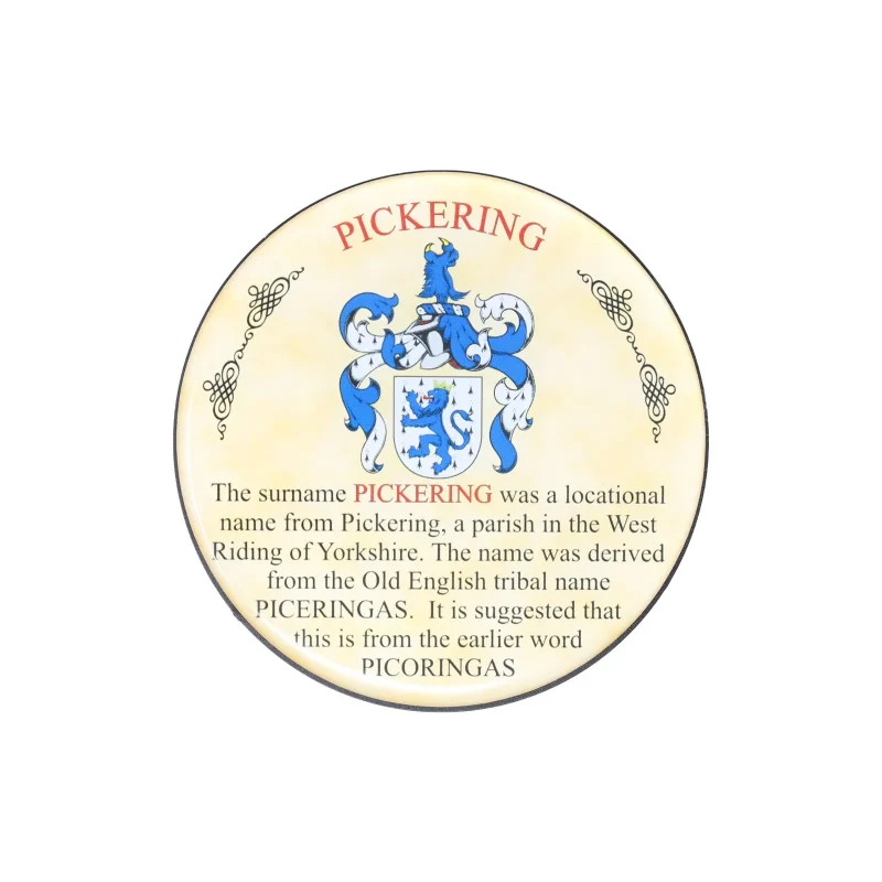 heraldic pickering coaster set