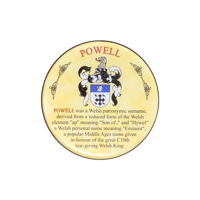 heraldic powell coasters