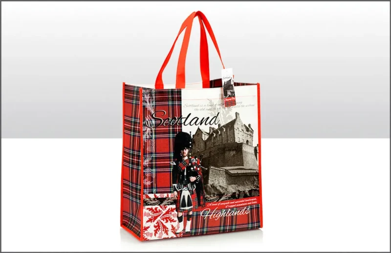 heraldic scotland non woven tote bag