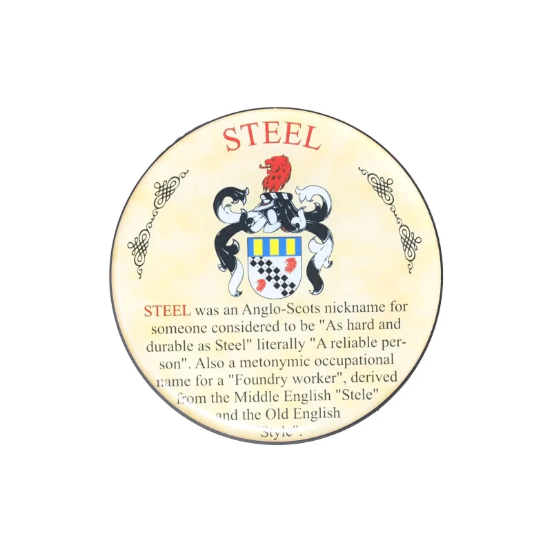 heraldic steel coasters