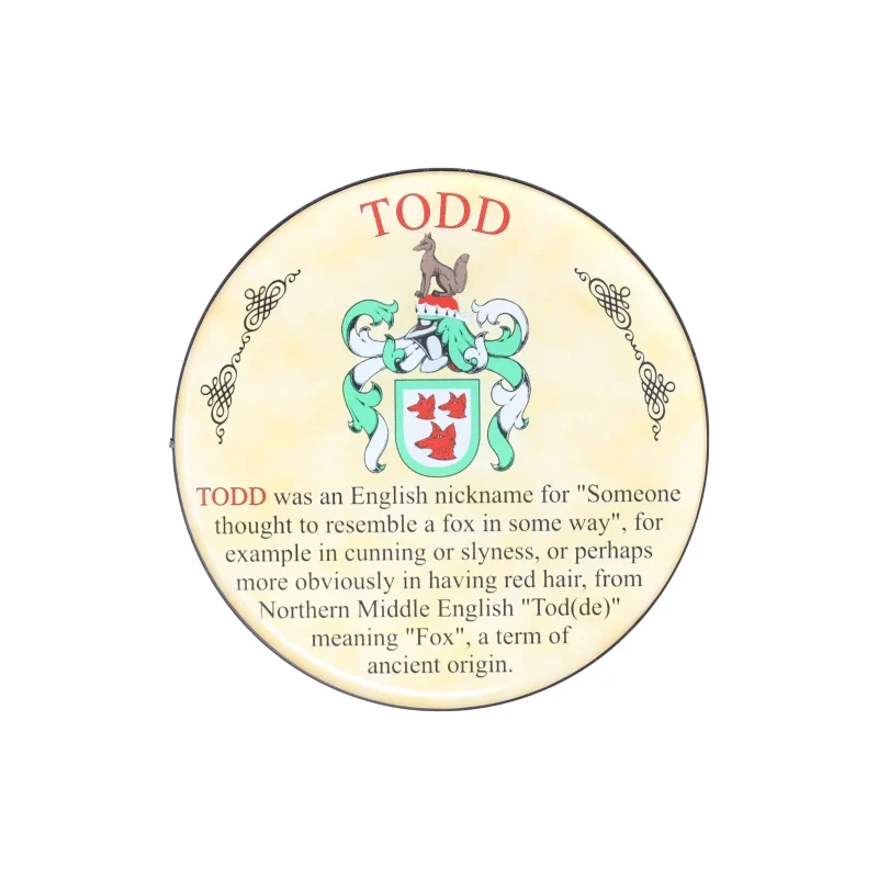 heraldic todd coaster set