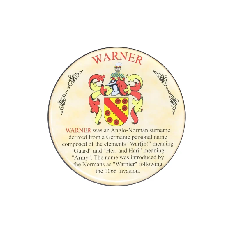 heraldic warner coaster set