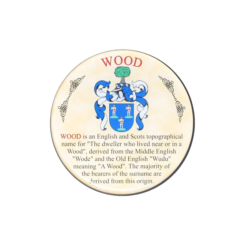 heraldic wood coasters