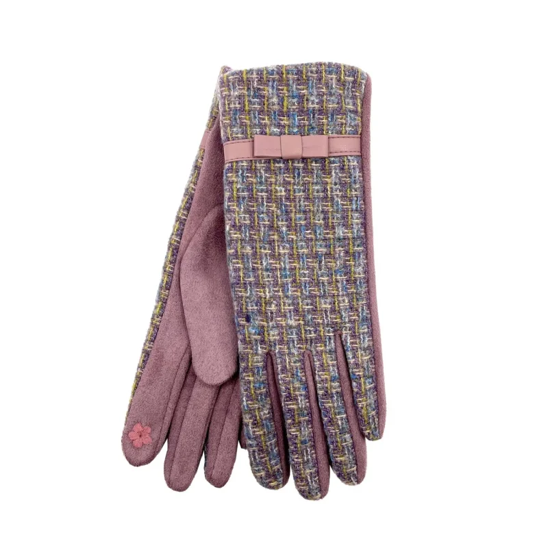 heritage coco tweed gloves for women