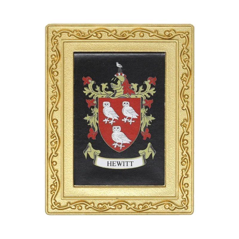 hewitt coat of arms fridge magnet