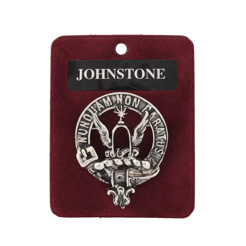 high quality johnstone clan badge pewter art