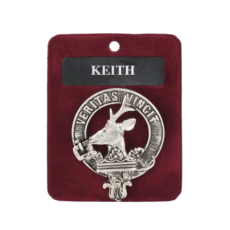 high quality keith clan pewter badge