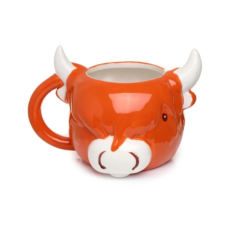 highland coo ceramic cow head mug