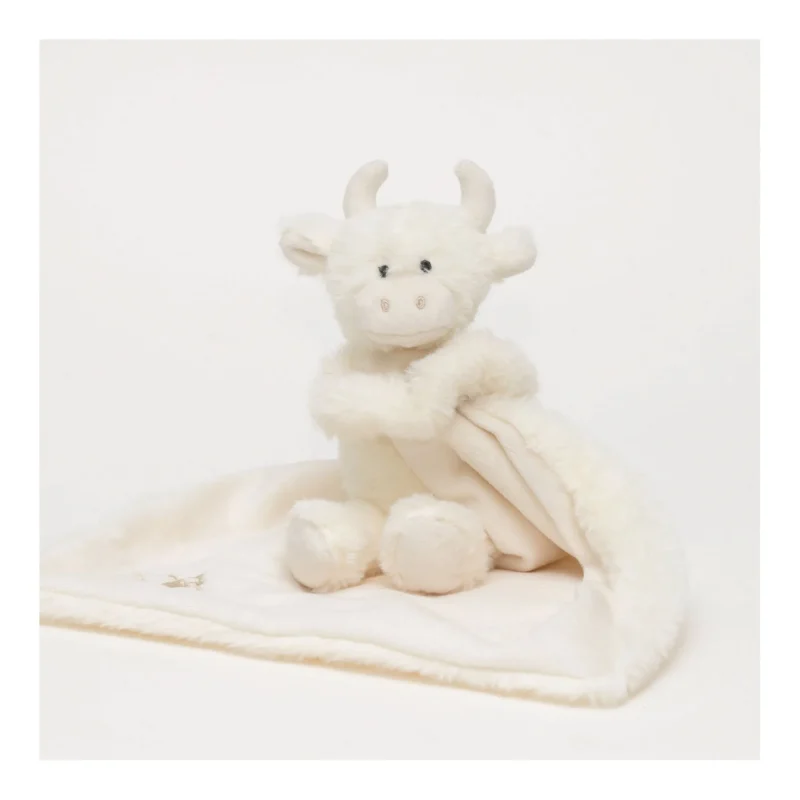 highland coo cream soother toy