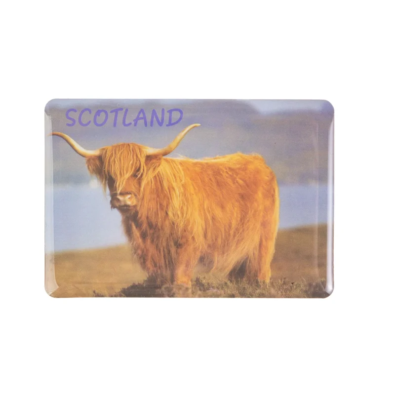 highland cow eva gel magnet