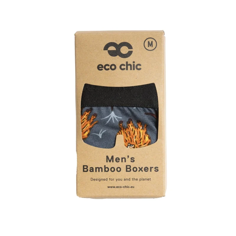 highland cow grey bamboo underwear