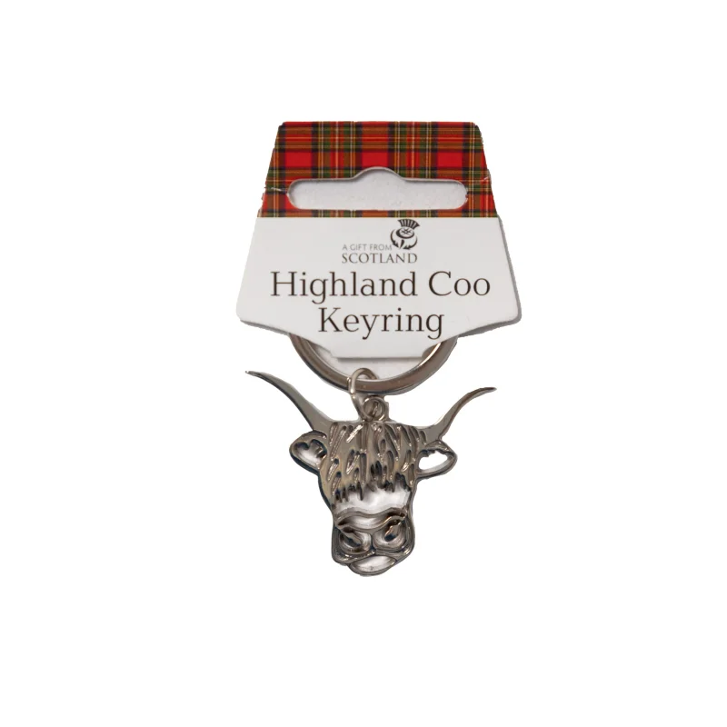 highland cow keyring adorable scottish charm