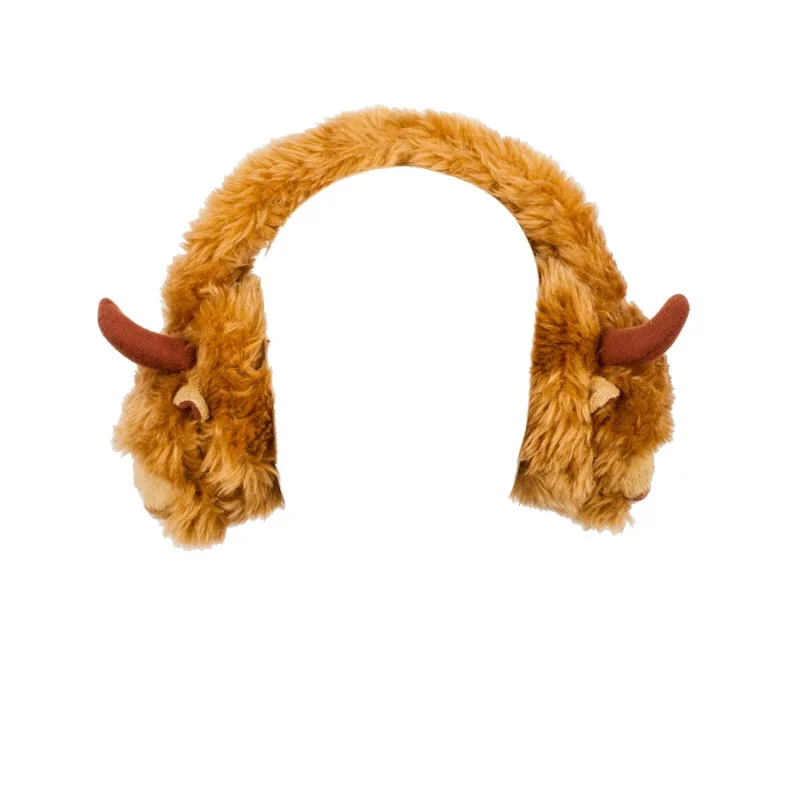 highland cow plush earmuffs