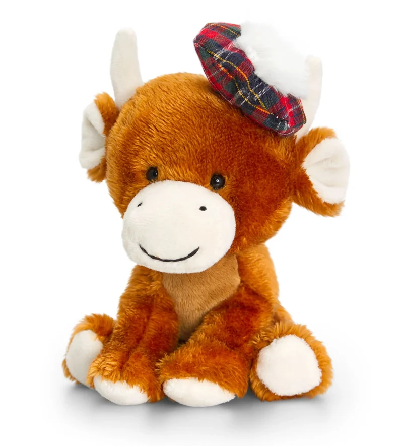 highland cow plush toy 14cm soft pippins scaled