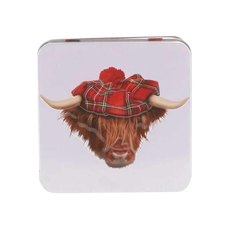 highland cow shortbread tin 90g