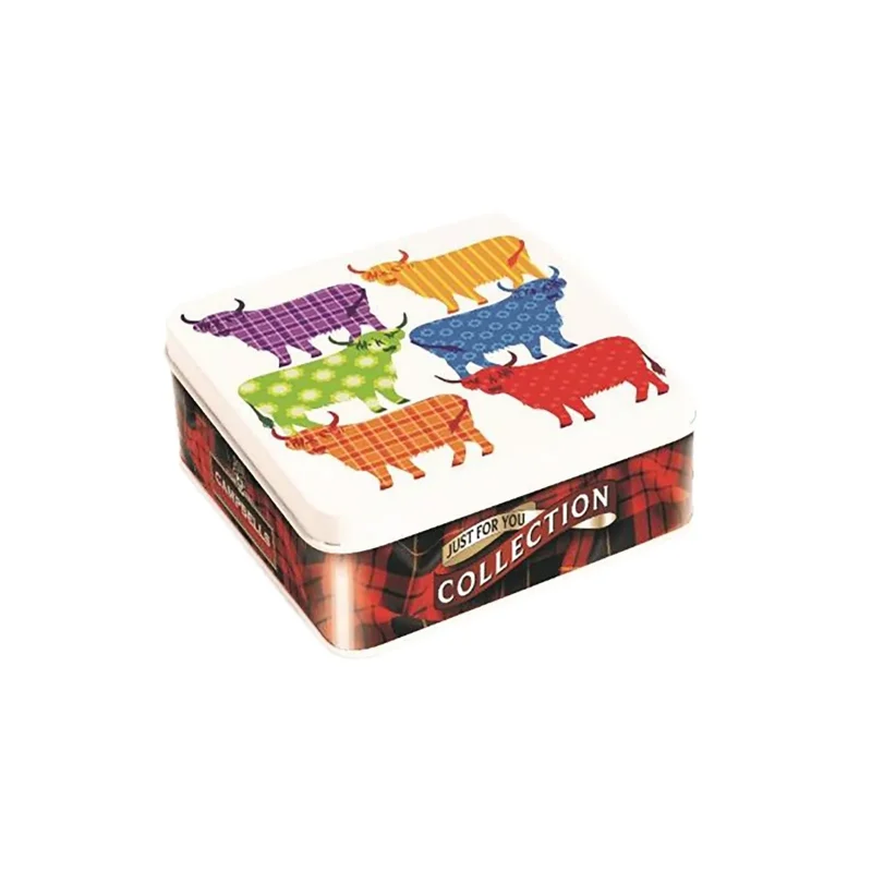 highland cows shortbread fingers tin