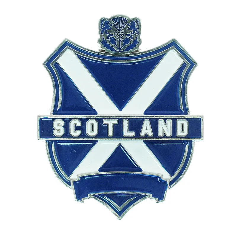 highland crest metal magnet scottish heritage