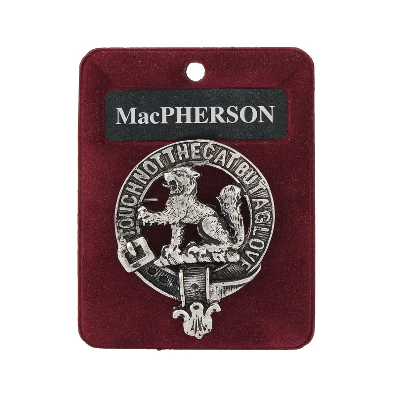 highland pewter macpherson clan badge