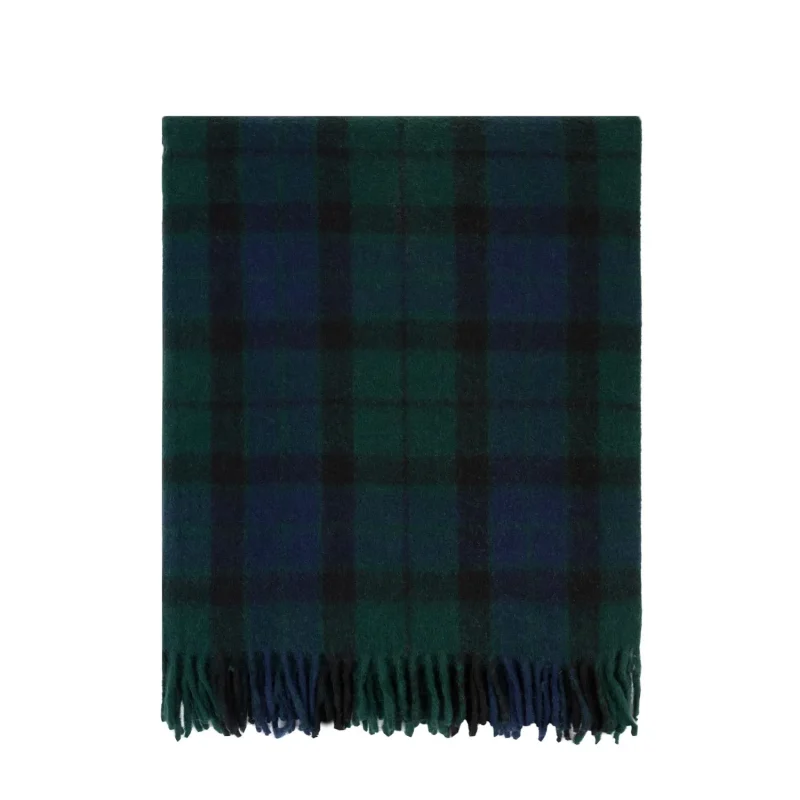 highland wool mackay tartan throw blanket